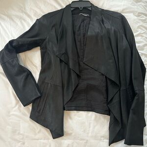 Vince Black Leather Jacket